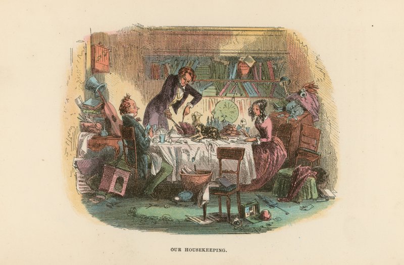 Illustration til David Copperfield af Hablot Knight Browne