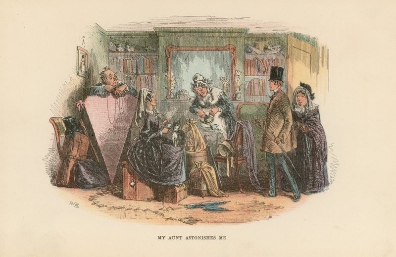 Illustration til David Copperfield af Hablot Knight Browne