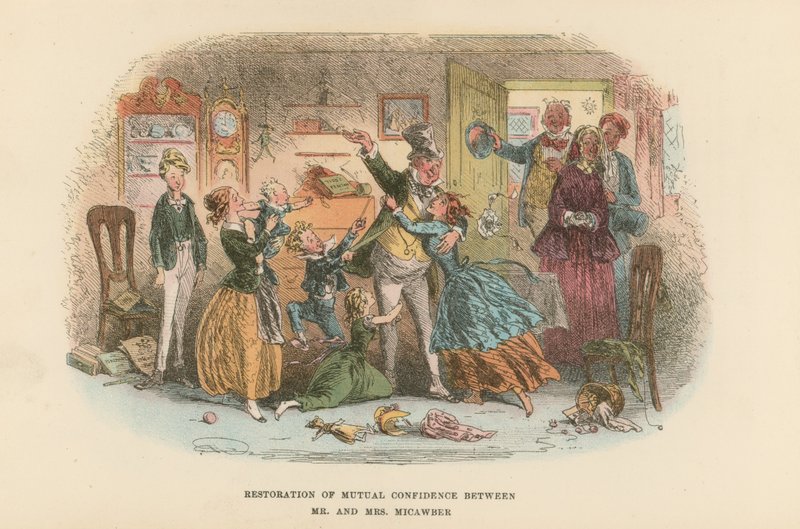 Illustration til David Copperfield af Hablot Knight Browne
