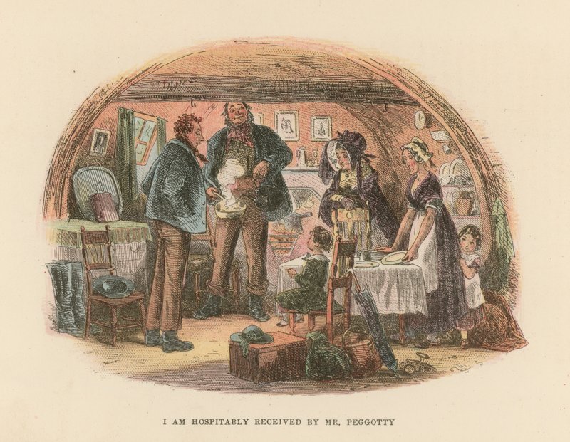 Illustration til David Copperfield af Hablot Knight Browne