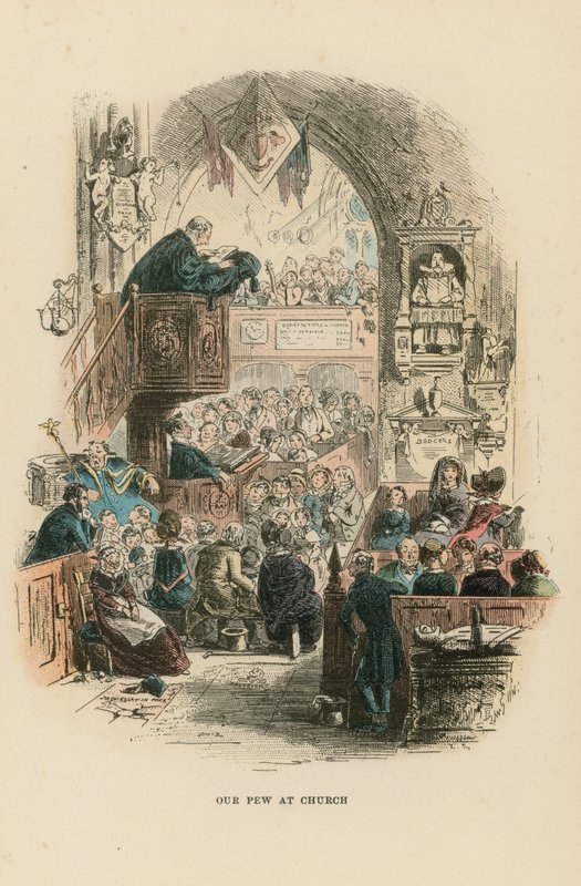 Illustration til David Copperfield af Hablot Knight Browne