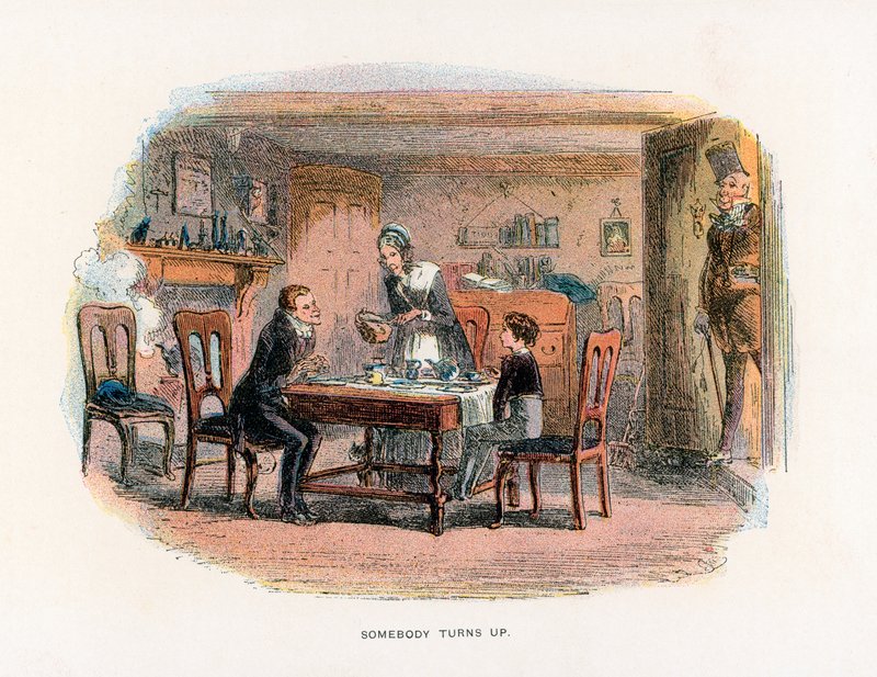 Illustration til David Copperfield af Hablot Knight Browne