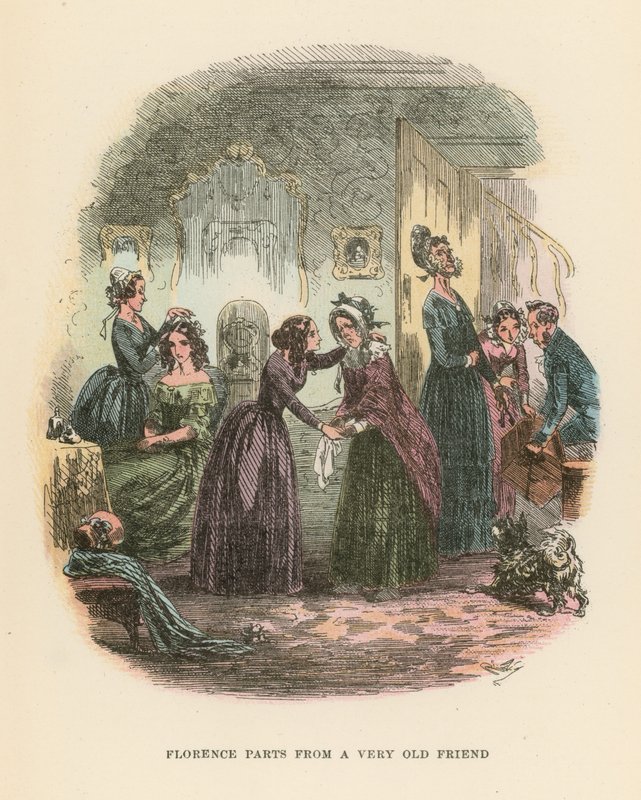Illustration til Dombey og søn af Hablot Knight Browne