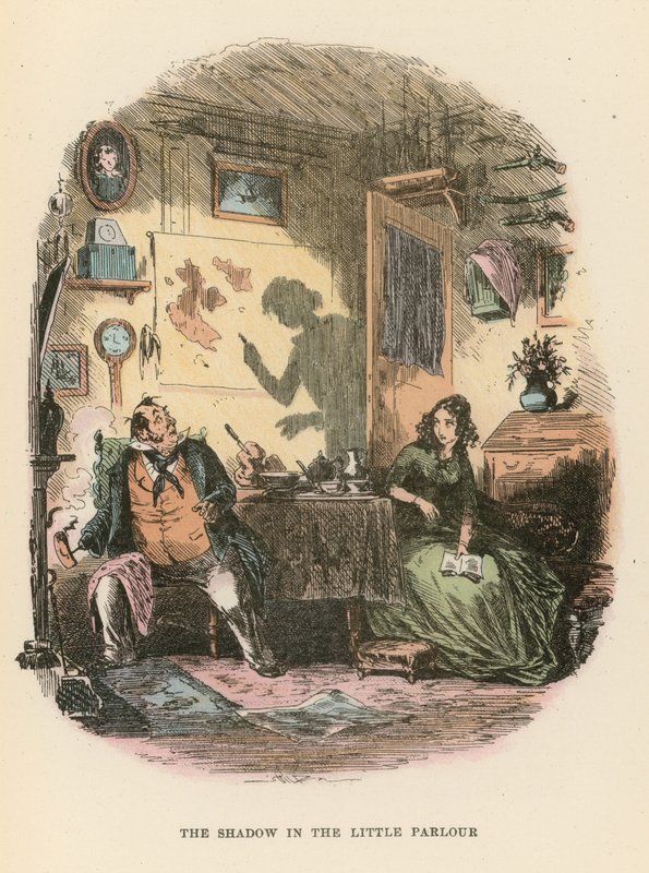 Illustration til Dombey og søn af Hablot Knight Browne