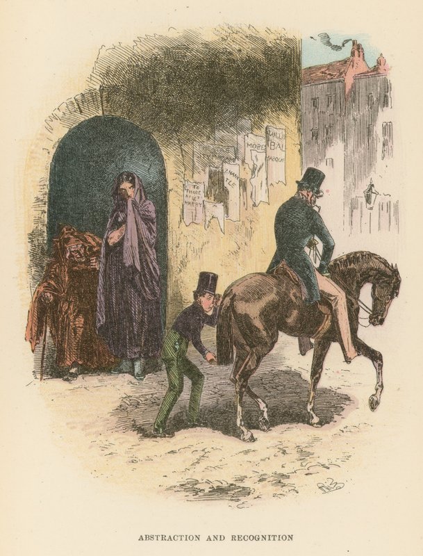 Illustration til Dombey og søn af Hablot Knight Browne