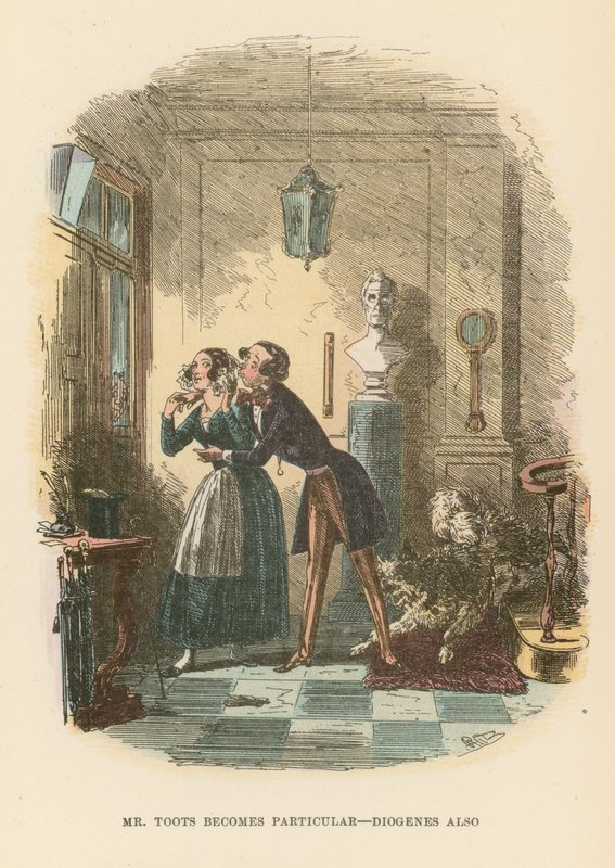 Illustration til Dombey og søn af Hablot Knight Browne