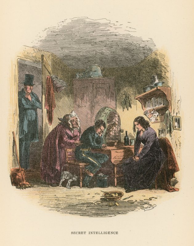 Illustration til Dombey og søn af Hablot Knight Browne