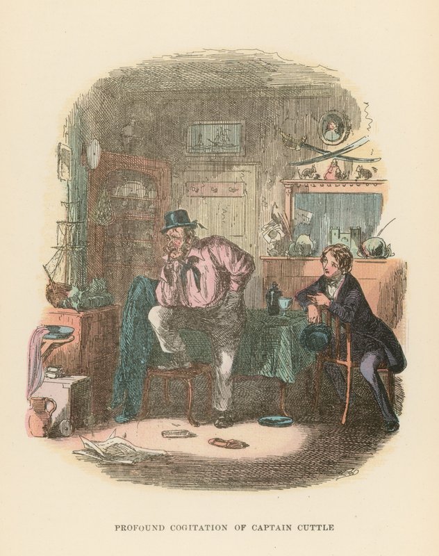 Illustration til Dombey og søn af Hablot Knight Browne