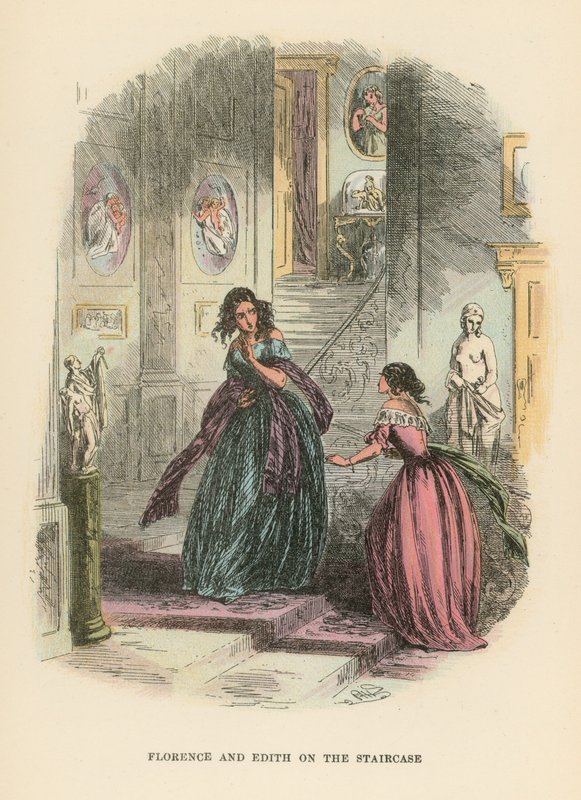 Illustration til Dombey og søn af Hablot Knight Browne