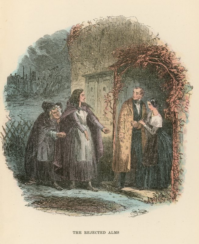 Illustration til Dombey og søn af Hablot Knight Browne