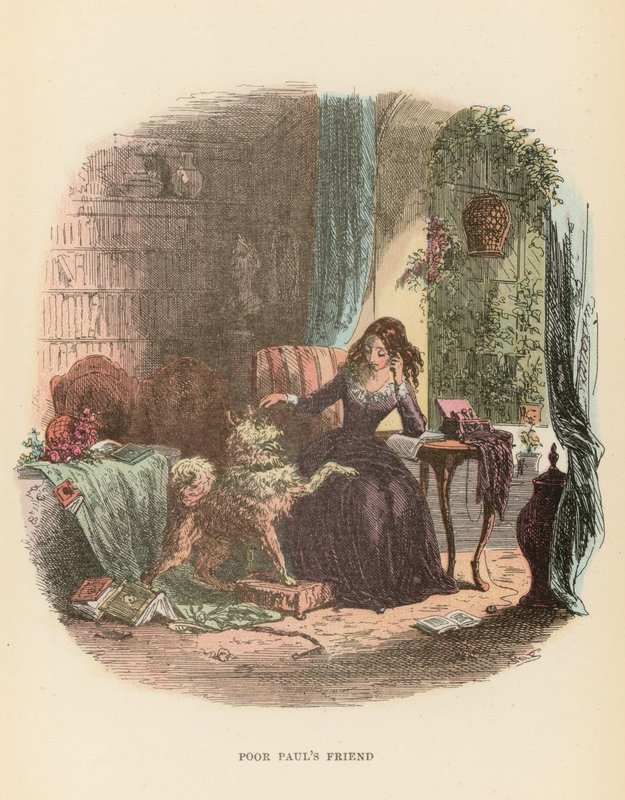 Illustration til Dombey og søn af Hablot Knight Browne