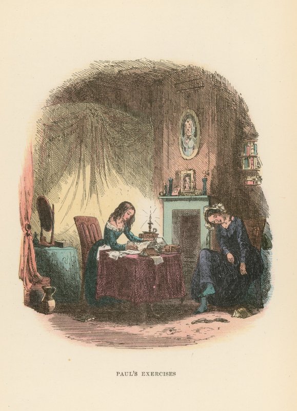 Illustration til Dombey og søn af Hablot Knight Browne