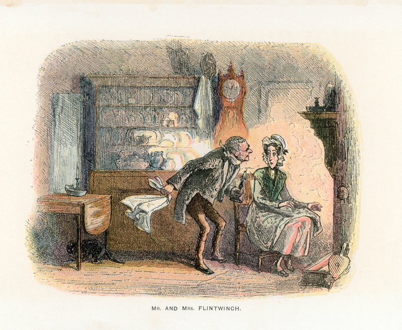 Illustration til Lille Dorrit af Hablot Knight Browne