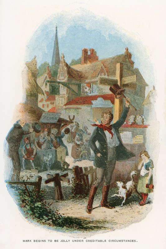 Illustration til Martin Chuzzlewit af Hablot Knight Browne