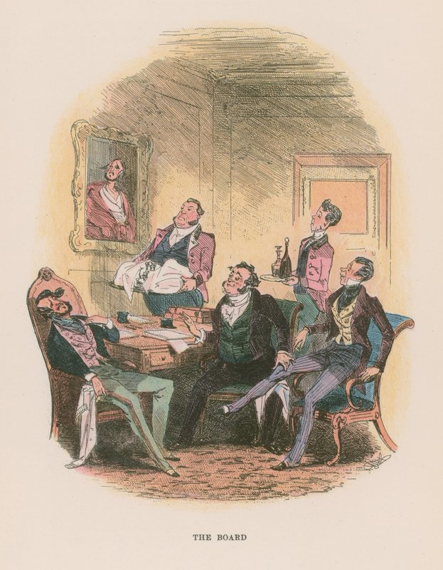 Illustration til Martin Chuzzlewit af Hablot Knight Browne