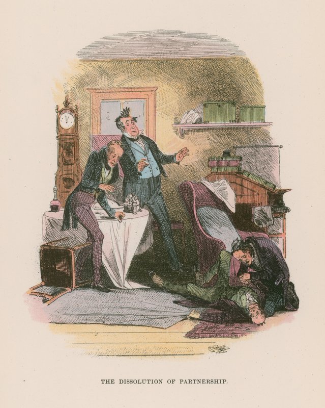 Illustration til Martin Chuzzlewit af Hablot Knight Browne