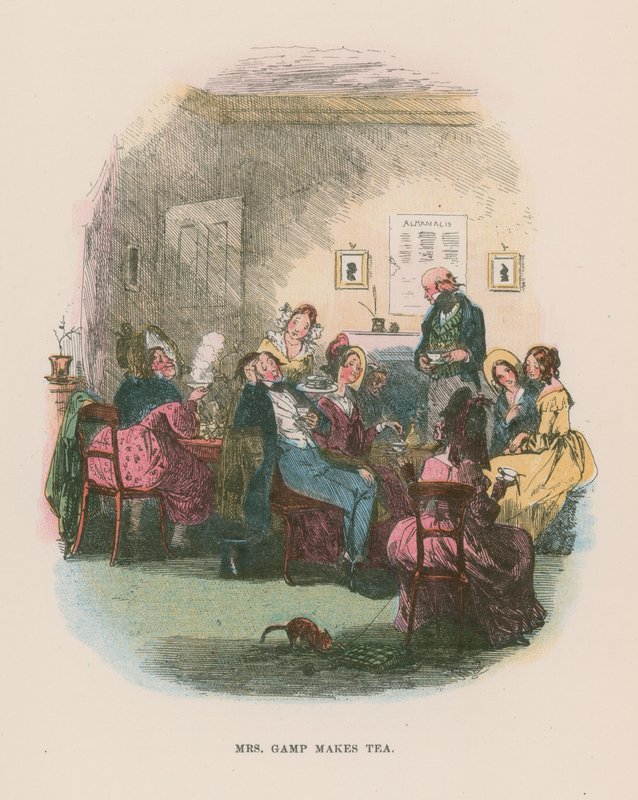 Illustration til Martin Chuzzlewit af Hablot Knight Browne