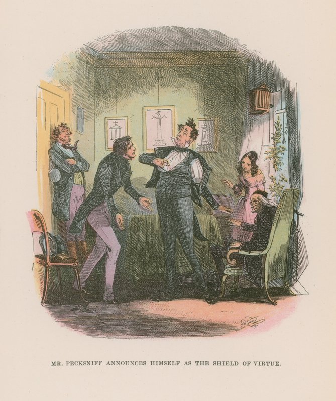 Illustration til Martin Chuzzlewit af Hablot Knight Browne