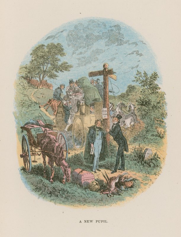 Illustration til Martin Chuzzlewit af Hablot Knight Browne