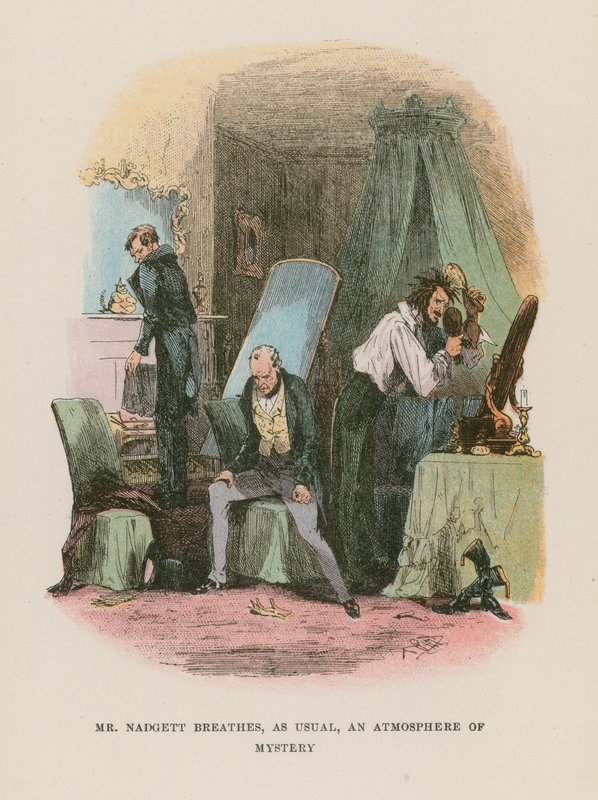 Illustration til Martin Chuzzlewit af Hablot Knight Browne
