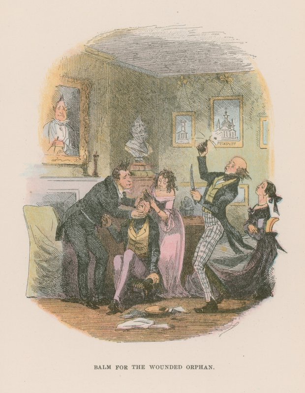 Illustration til Martin Chuzzlewit af Hablot Knight Browne