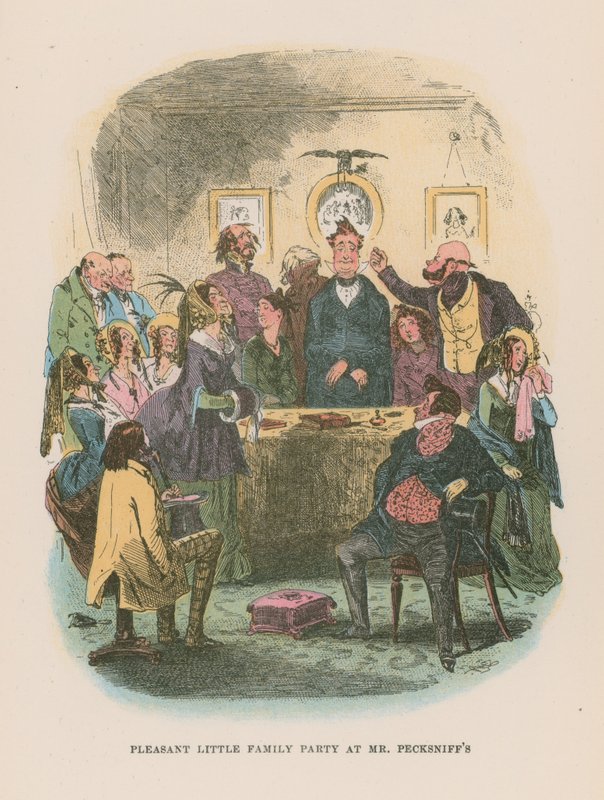Illustration til Martin Chuzzlewit af Hablot Knight Browne