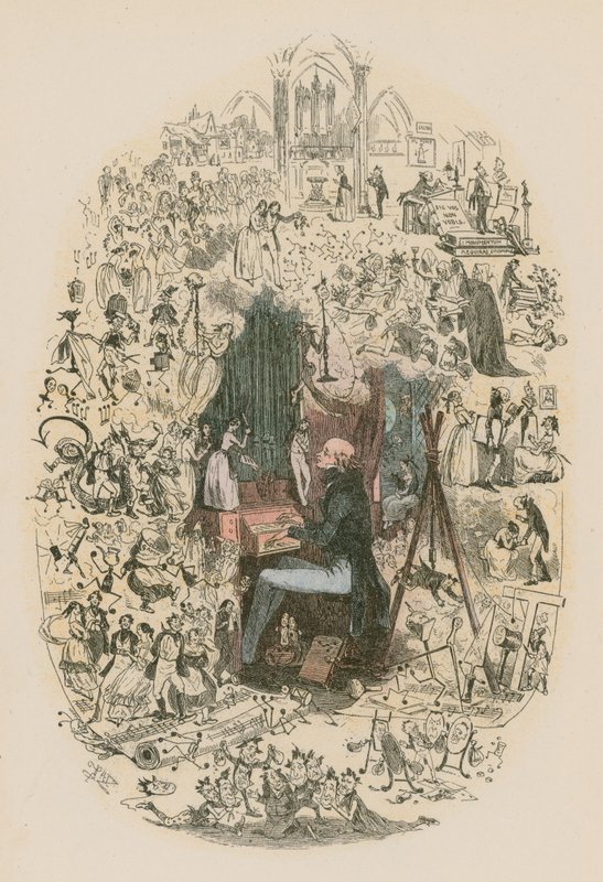 Illustration til Martin Chuzzlewit af Hablot Knight Browne