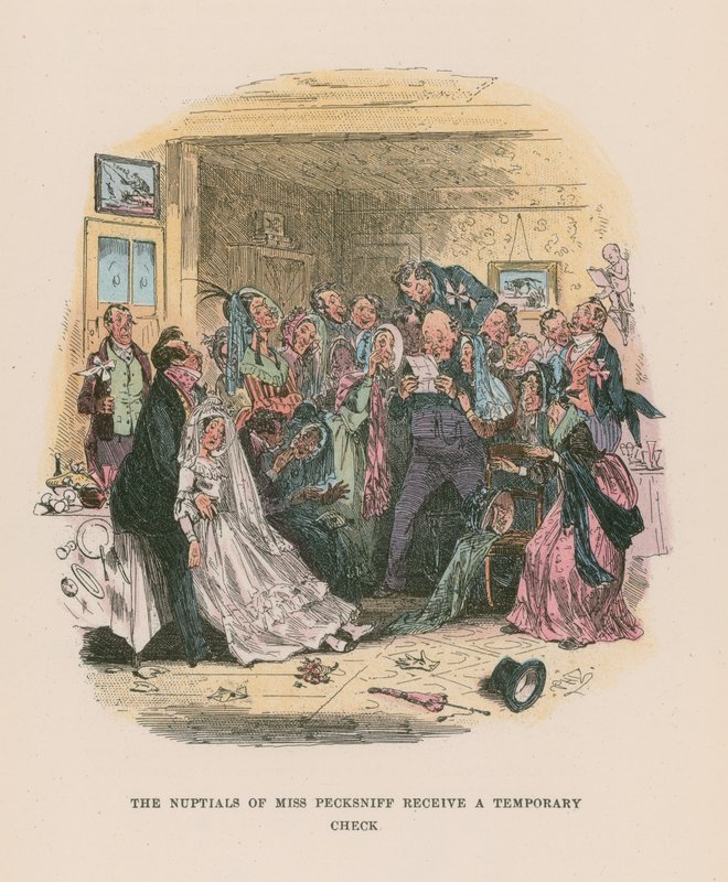 Illustration til Martin Chuzzlewit af Hablot Knight Browne