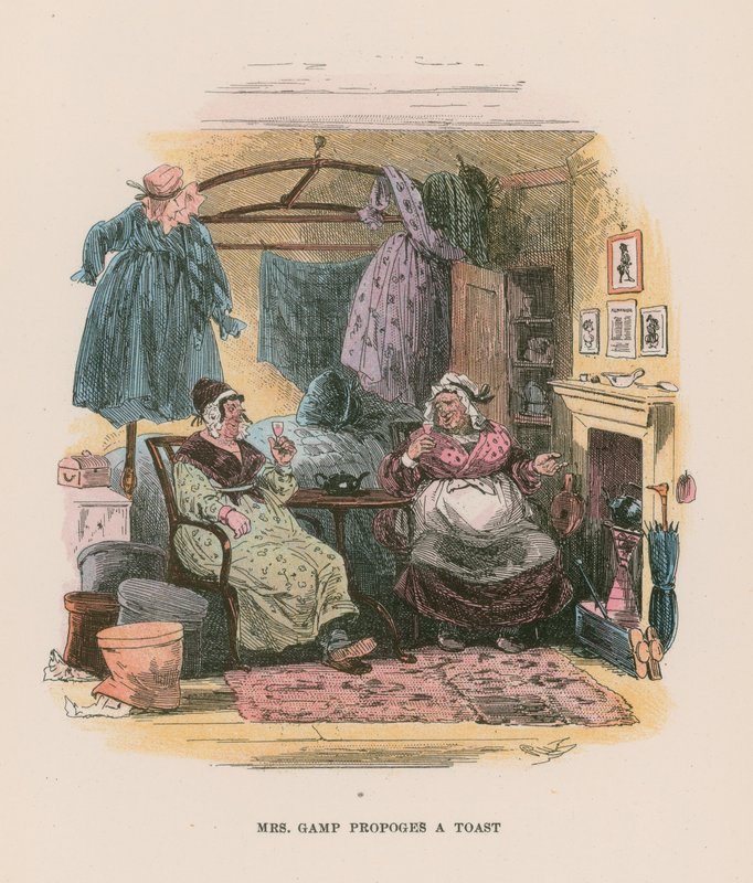 Illustration til Martin Chuzzlewit af Hablot Knight Browne