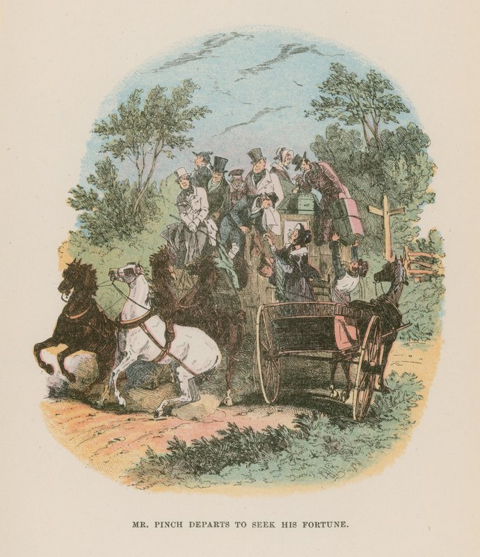 Illustration til Martin Chuzzlewit af Hablot Knight Browne