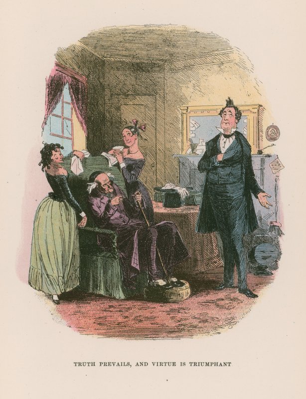 Illustration til Martin Chuzzlewit af Hablot Knight Browne