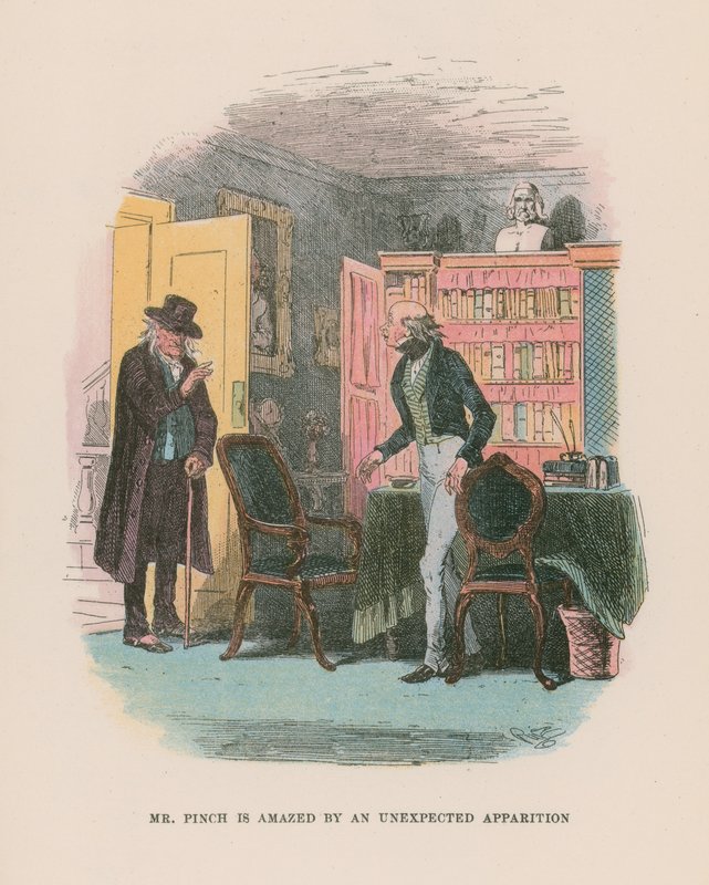 Illustration til Martin Chuzzlewit af Hablot Knight Browne