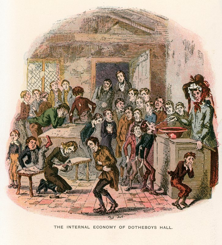 Illustration til Nicholas Nickleby af Hablot Knight Browne