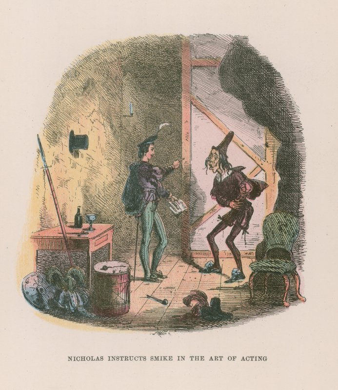 Illustration til Nicholas Nickleby af Hablot Knight Browne