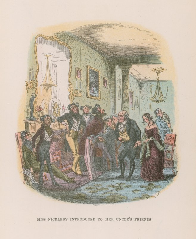 Illustration til Nicholas Nickleby af Hablot Knight Browne