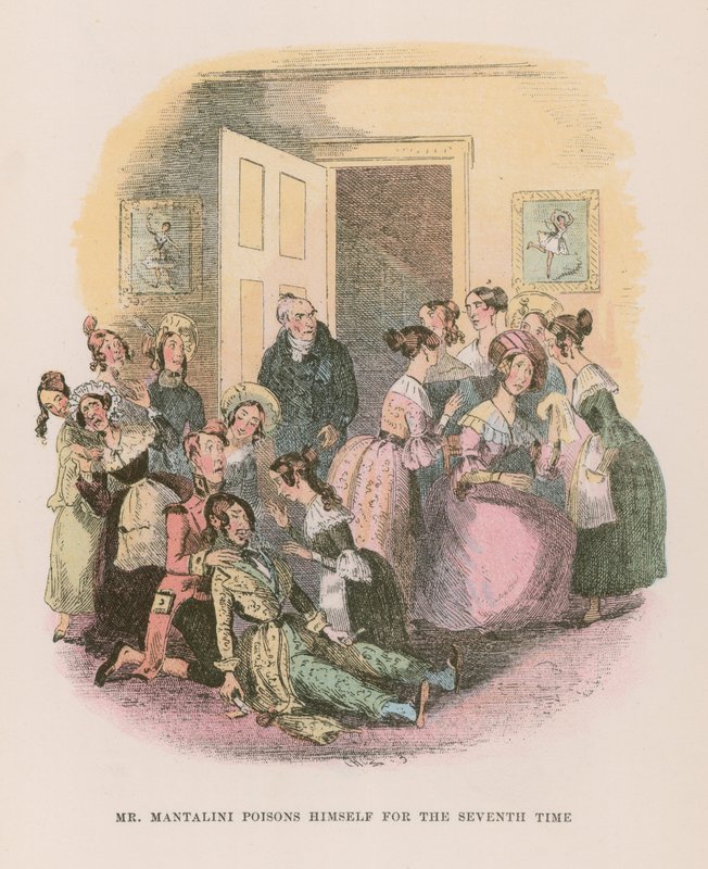 Illustration til Nicholas Nickleby af Hablot Knight Browne