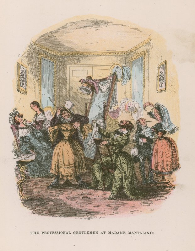 Illustration til Nicholas Nickleby af Hablot Knight Browne