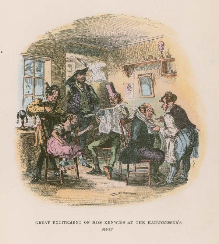 Illustration til Nicholas Nickleby af Hablot Knight Browne