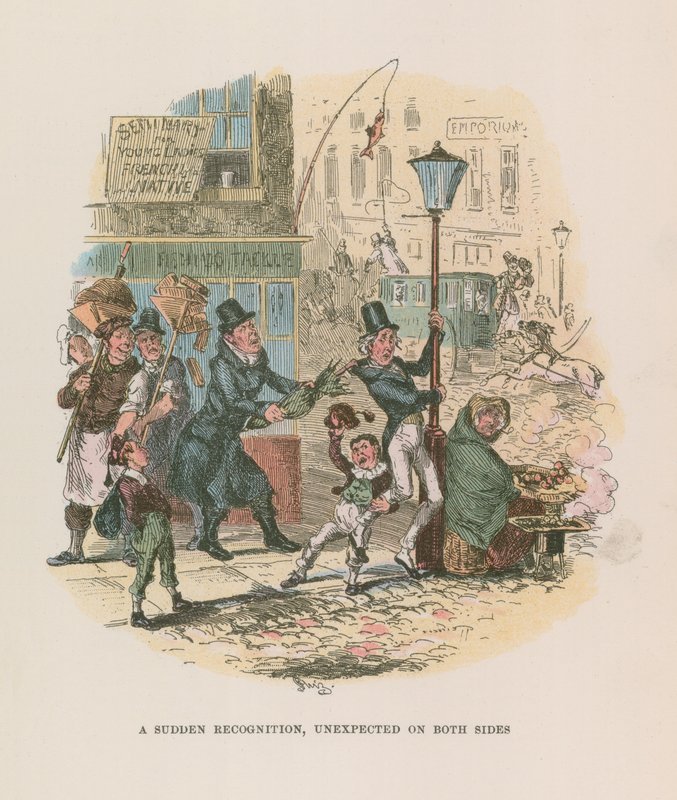 Illustration til Nicholas Nickleby af Hablot Knight Browne