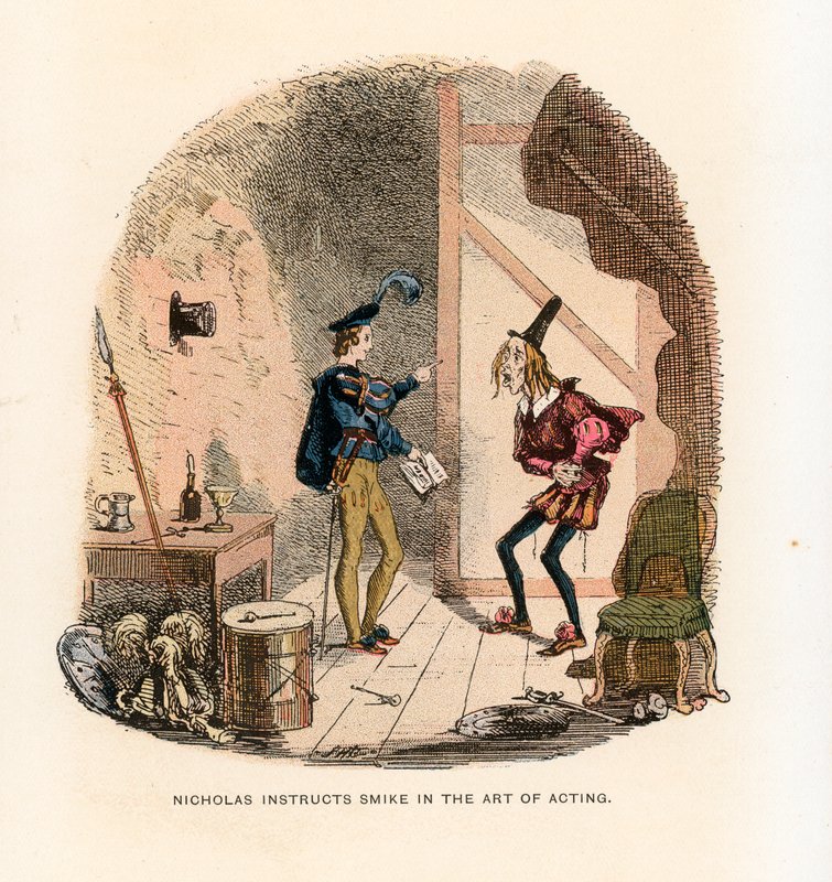 Illustration til Nicholas Nickleby af Hablot Knight Browne