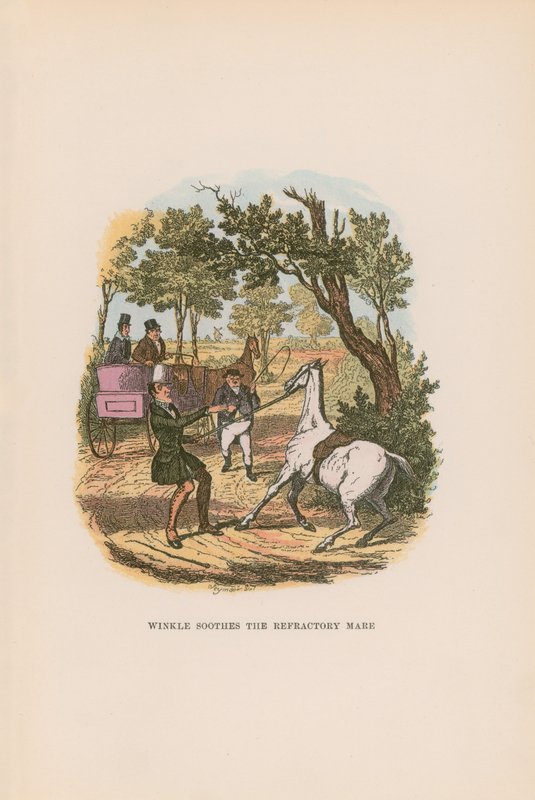 Illustration til Pickwick Papers af Hablot Knight Browne