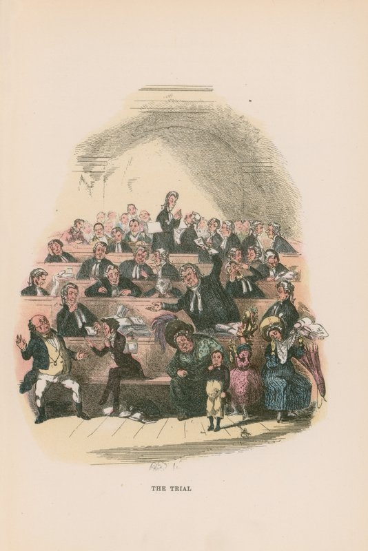 Illustration til Pickwick Papers af Hablot Knight Browne