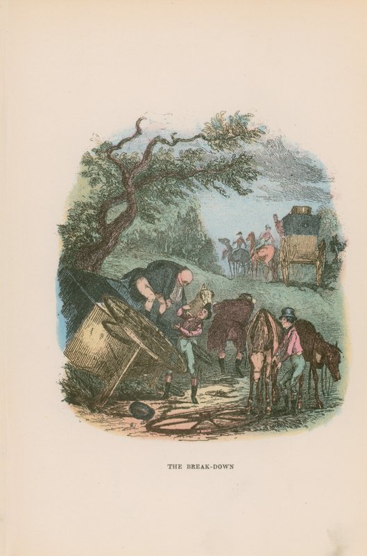 Illustration til Pickwick Papers af Hablot Knight Browne