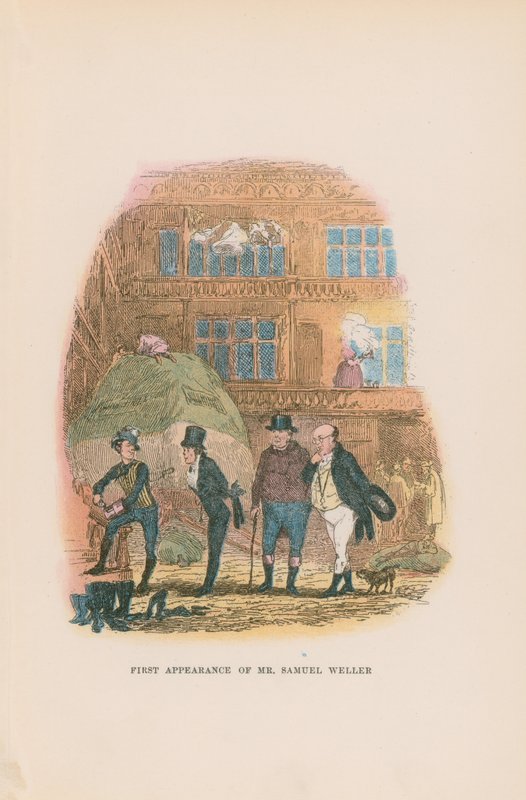 Illustration til Pickwick Papers af Hablot Knight Browne