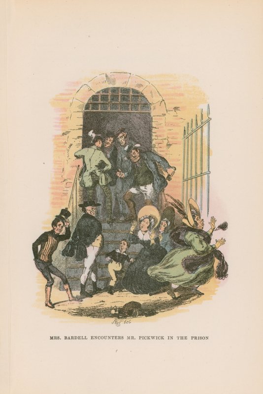 Illustration til Pickwick Papers af Hablot Knight Browne