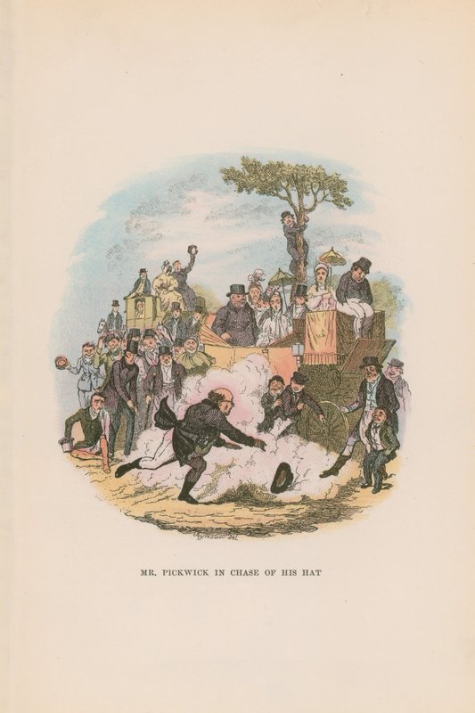 Illustration til Pickwick Papers af Hablot Knight Browne