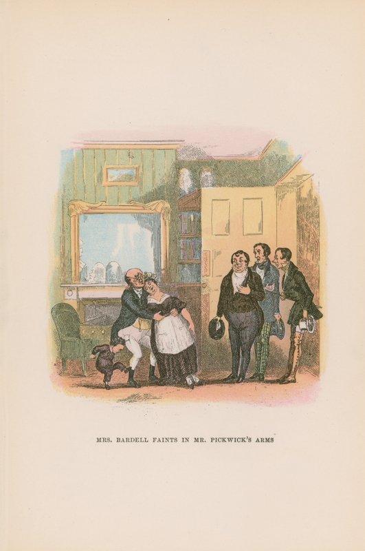 Illustration til Pickwick Papers af Hablot Knight Browne