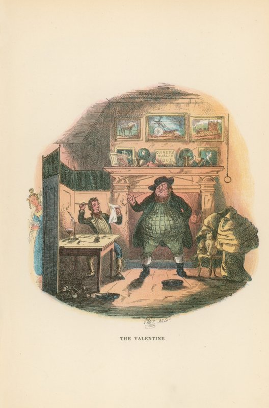 Illustration til Pickwick Papers af Hablot Knight Browne
