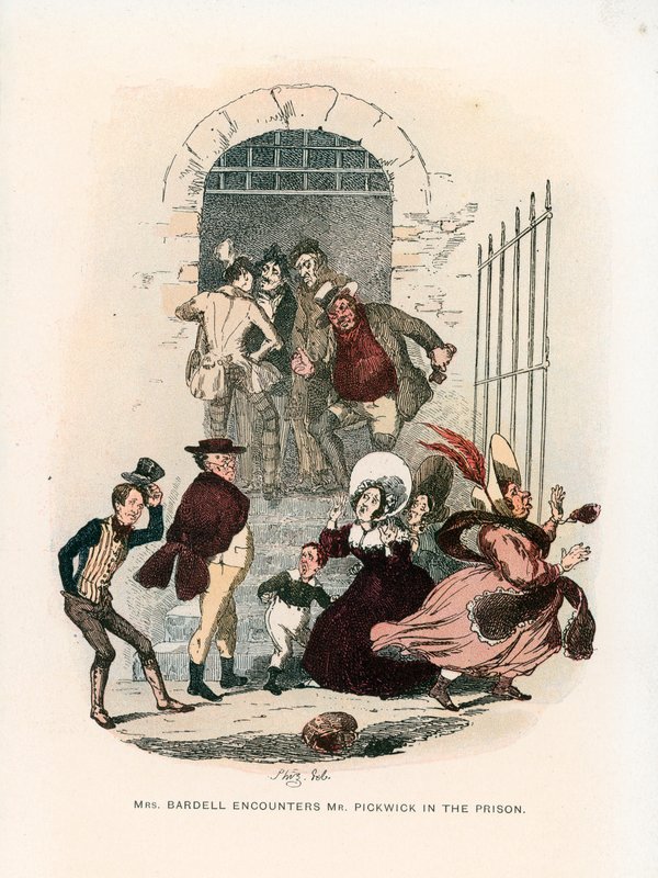 Illustration til Pickwick Papers af Hablot Knight Browne