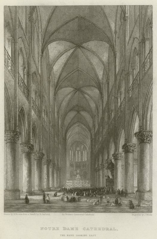 Notre Dame-katedralen, Skibet, der ser mod øst af Hablot Knight Browne